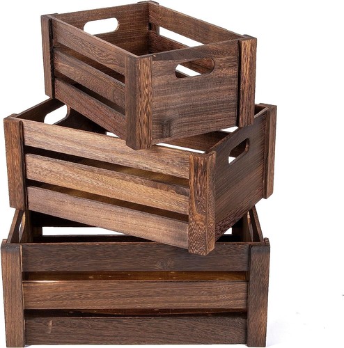 Brown wooden crate cutout - bh,