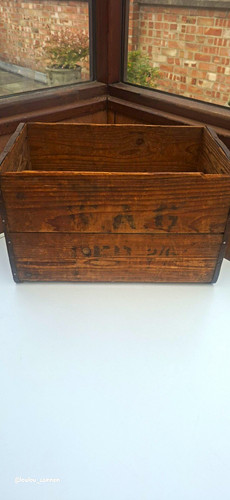 Vintage wooden storage crate - vintage,