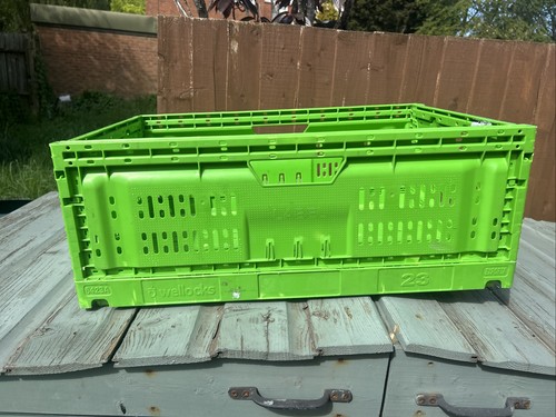 Hard plastic foldable - plastic, crates