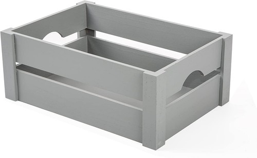 Wickerfield grey wooden crate - wickerfield,