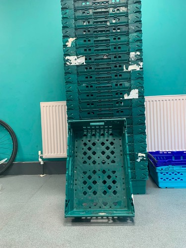 Green bale arm crates - bale,