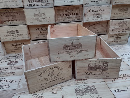 French wine box crate - or, 12