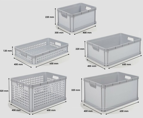 Heavy duty plastic stacking - duty,