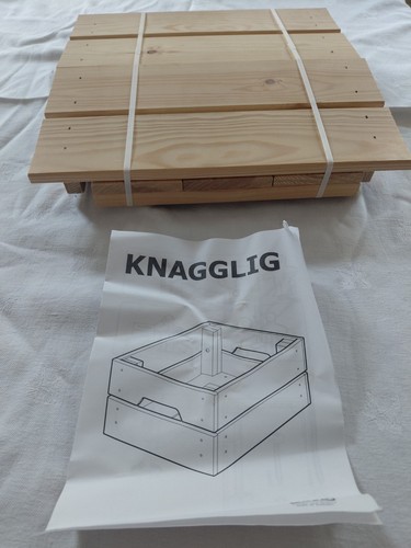 Ikea knagglig pine - pine, crate