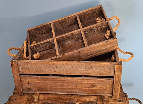 Wooden storage crate box - crate,