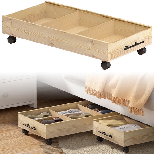Wooden storage box underbed - wooden,