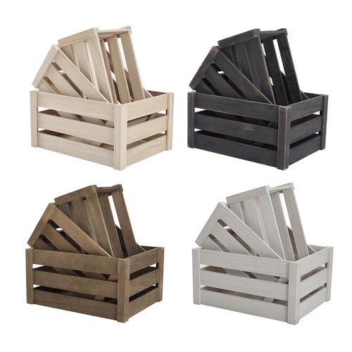 Wooden crate boxes - s, m