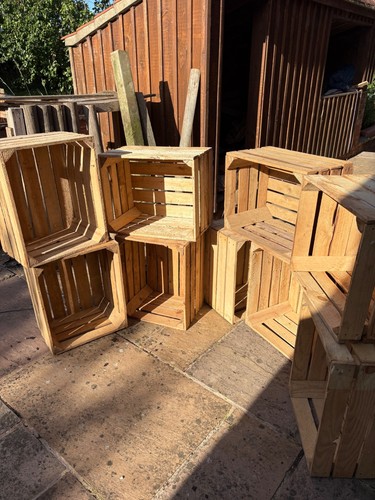 Wooden crate boxes - wooden, storage
