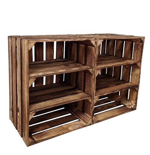 Wooden crates with shelves - wooden, 2